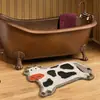 Alfombrilla de Baño Antideslizante de Secado Rápido para Piso de Fábrica, Alfombrilla para Pies, Alfombrilla para Puerta de Inodoro, Alfombrilla Absorbente de Agua para Baño del Hogar