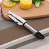 Pelador de manzanas de acero inoxidable engrosado, cuchillo para frutas, multifunción, para cepillar melones, lechugas, cuchillo multiusos, para cepillar escamas de pescado.