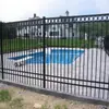 Tubería de acero galvanizado en caliente para valla de jardín, barandilla de aislamiento para patio residencial estilo americano, valla con púas anti-escalada