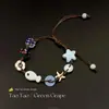 Pulseira Tecida Artesanalmente com Peixe Azul Fofo e Estrela do Mar para Mulheres, Novo Modelo 2026, Alto Valor Estético, Pulseira para Festa de Estudantes na Praia