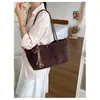 Bolso casual de gran capacidad transfronterizo para mujer, nuevo bolso de hombro vintage esmerilado 2026, bolso tote versátil de nicho para el día a día