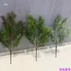 Plantas de Bonsái Hechas de Hojas de Ciprés, Hojas de Pino y Ciprés, Flores Artificiales Decorativas, Hojas Perennes