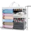 Bolsa de Almacenamiento para Edredón Transfronteriza, de Gran Capacidad, Portátil, Transparente, para Ropa, a Prueba de Polvo y Humedad, Almacenamiento para Mudanza, Bolsa de Almacenamiento para Edredón