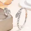 Juego de Joyería de Zirconia de Lujo Ligero para Mujer, Combinación Simple Europea y Americana de Pulsera, Anillo y Cadena, Fábrica de Joyería Popular de Venta Transfronteriza