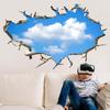 Amazon 3D Autoadhesivo Despegable Pared A Través de la Pared Cielo Azul Nubes Blancas Techo Pegatinas de Pared Mural Arte Calcomanía Decoración