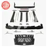 Kit de mejora de parachoques delantero y trasero adecuado para Toyota ELFA Alphard 2018, tira de malla central, faldones laterales envolventes