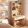 Mesa Integrada de Escritorio y Librero, Escritorio de Computadora para el Hogar, Mesa de Estudio de Escritorio para Habitación de Estudiante, Escritorio Infantil de Escritura, Mesa para Sala de Estudio