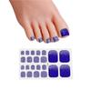 Adesivos de Unha e Pé Europeus e Americanos Transfronteiriços Zhengxiang, Glitter de Cor Sólida, Adesivos de Nail Art de Luxo Leve, Adesivos de Dedo do Pé de Cobertura Total, Lote Misto, Iridescente