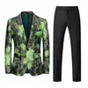 Terno Colorido de Moda Transfronteiriço terno Roupa de Performance de Palco Masculina Banquete Casual de Negócios Terno Pequeno Terno Masculino de Duas Peças