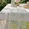 Camino de mesa bordado en tela, estilo bohemio, para mesa de comedor del hogar, decoración de mesa de té, fiesta de banquete, cubierta de mesa de café, en stock
