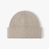 Gorro de Punto Liso de Cabeza Grande para Otoño e Invierno para Hombres, Estilo Europeo y Americano, Gorro de Punto Cálido para Exteriores para Mujeres, Versátil y Resistente al Frío