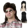 60 S70S 80 s cabello rizado hombres mujeres mullet rockero europeo y americano rock punk hip hop fiesta actuación peluca