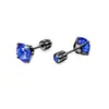 Pendientes de Acero Inoxidable con Circonita 3A de Venta Caliente Transfronteriza, Pendientes de Moda, Juego de Pendientes Geométricos Coloridos, Pendientes de Lujo Ligero Estilo Francés