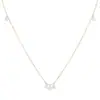 Collar Minimalista de Plata S925 con Colgante de Zirconia en Forma de Gota de Hada para Mujer, Estilo Coreano Exquisito y Único, Elegante y Fresco con Cadena Brillante de Diamante para Clavícula