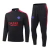 2627 Roupas Infantis Barcelona Traje de Treino de Futebol Estilo Outono/Inverno Uniforme de Futebol Real Madrid Manga Longa Atlético de Madrid Traje de Treino de Competição Roupas Infantis