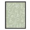 Amazon Sage Parede Moldura de Madeira Estética Personalizada Pintura Decorativa Verde para Quarto Moldura de Foto de Madeira Maciça Preta