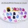 Serie de Halloween Fantasma de Dibujos Animados Colorido Accesorios de Aleación para Uñas a Piao Divertidos y Lindos Accesorios Tridimensionales para Uñas