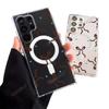 Funda Magnética Transparente Popular con Lazo Transfronteriza para Teléfono S25 Estilo de Gama Alta S24 Estilo Dulce S23Plus Moderna Anti-Caídas