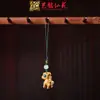 Pendente de Corrente para Celular de Pequena Cabacinha em Jacarandá Chaveiro de Carro Yiming Xianyuan Presente Criativo Pingente para Homens e Mulheres