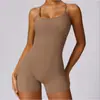 Macacão de Yoga Estilo Europeu e Americano com Costas Cruzadas e Efeito Bumbum de Pêssego, Body Fitness Sem Costura, Peça Única de Yoga Slim Fit para Mulheres