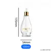 Botella de Vidrio Transparente Forma de Calabaza Única 100ml Loción de Esencia Botella Vacía Recargable 10ml Botella de Muestra para Aceite Medicinal Material de Empaque para Cuidado de la Piel