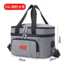 Venta caliente transfronteriza bolsa térmica de doble capa engrosada bolsa térmica grande para picnic bolsa de hielo de doble capa bolsa de almuerzo de doble capa bolsa de hielo impermeable