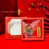 Pegatinas para Teléfono Móvil de Oro Puro 999 con Doce Amuletos del Zodiaco, Set de Hojas Doradas Coloridas, Regalo para Evento de Apertura de Tienda