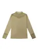 Ropa Interior para Mujer de Manga Larga, Ajustada, con Encaje y Retazos, Cuello Alto, para Primavera y Otoño, Múltiples Colores