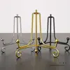 Soporte para Platos Exhibidor Estante para Platos Marco de Soporte Hierro Colgante de Platos Estante Decorativo para Exhibición Estante para Exhibir Pasteles de Té Base para Marco de Fotos