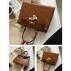 Kelly set de bolsa cerradura de bolso de mano cerradura aleación de zinc accesorios de herrajes para bolso cerradura para bolso pequeño cuadrado cruzado