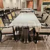 Fábrica de Origen de Shanghái Personaliza Mesas, Sillas de Comedor de Madera Maciza y Ratán, Mesas de Comedor de Mármol y Juegos de Mesa de Comedor Según Dibujos y Muestras