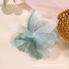 Adorno de Encaje de Organza con Flor de Gradiente Estéreo de 14 cm para Ropa, Zapatos, Sombreros y Decoraciones para la Cabeza, Accesorios DIY