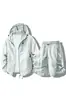 Ropa de Protección Solar de Secado Rápido de Seda de Hielo para Hombres, Ropa de Protección Solar con Capucha de Secado Rápido de Verano, Chaqueta Deportiva, Chaqueta Ligera y Transpirable para Exteriores