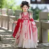 Hanfu de Verano para Niñas Estilo Chino 2026 Modelo Nuevo Vestido Super Hada de Traje Antiguo Vestido de Princesa Tradicional para Niña