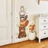 Fun-D92 Animales Pintados de Dibujos Animados Jenga Habitación Infantil Estudio Habitación del Hogar Embellecimiento de Paredes Pegatinas de Pared Venta al Por Mayor