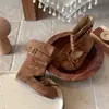 Botas Birkenstock para Niñas 2026 Nuevo Otoño Botas de Combate para Niños con Lazo y Diseño Hueco, Botines de Media Caña para Niñas