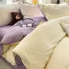 Juego de Cama de Cuatro Piezas para Madre y Bebé Grado A Todo Algodón Algodón Puro Más Vendido Sábana Jacquard para Dormir Desnudo Funda Nórdica Juego de Tres 3/4 Piezas para Dormitorio