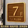Señal de piso logo señal pequeña señal índice de piso señal de tráfico señal indicadora de piso de elevador placa de número pequeña