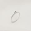 Anel de borboleta em prata de lei S925 feminino design estilo frio não desbota anel simples empilhado Coreia do Sul pulseira estilo coreano