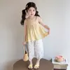 Conjunto de Verano para Niñas 2026 Nueva Moda Chaleco sin Mangas Infantil, Conjunto de Dos Piezas de Verano Delgado Súper Lindo para Niñas
