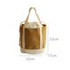 Bolsa de Almuerzo de Lona Gruesa, Bolsa de Almuerzo Tipo Satchel, Bolsa de Almuerzo Aislada y para Mantener Fresco, Bolsa de Lonchera Tipo Satchel con Cordón para Estudiantes y Trabajadores de Oficina