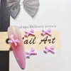 Novos Acessórios de Arte para Unhas Cartoon, Laço Colorido Fresco Versátil 3D para Unhas e Capa de Celular Acessórios de Resina DIY
