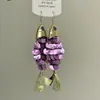 Pendientes de Pescado Pequeño con Disco de Escamas de Pescado Únicos y Exquisitos Estilo Europeo y Americano para Mujer, Ganchos de Oreja Retro de Moda, Joyería de Oreja Exagerada Estilo Frío