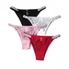Europeu e Americano Popular Transfronteiriço Temu Amazon Xiyin Especializada em Calcinhas Rendadas Prateadas Sexy Roupa Íntima Feminina