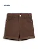 Pantalones cortos para niñas HC fabricantes transfronterizos niños pequeños y medianos algodón cómodos pantalones cortos ajustados color liso pantalones cortos de mezclilla pantalones cortos versátiles para niños