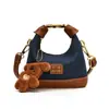 Diseño de Nicho Bolso de Dumpling de Moda para Mujer Otoño 2025 Nuevo Estilo Estampado de Leopardo Lujo Accesible Color de Contraste Bolso de Hombro Único Cruzado