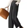 Pantalones cálidos de algodón para mujer para uso en exteriores, nuevo estilo de invierno 2026, engrosados, holgados, modernos, casuales, versátiles, pantalones rectos plisados