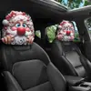 Funda de Almohada para Coche Navideña Transfronteriza Funda de Almohada Elástica Estampada Decoración de Ambiente Festivo Funda de Almohada para Coche