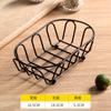 Louça Criativa Estilo Americano Cesto de Ferro para Lanches Cesto para Batatas Fritas Cesto Redondo para Batatas Fritas Cesto para Dim Sum Frango Frito Cesto para Pão Snacks Novo Estilo
