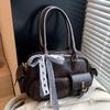 Bolso Pequeño Retro de Gama Alta para Mujer 2025 Nuevo Bolso de Mano para Viaje Bolso Boston Diseño de Nicho Bolso de Hombro para Debajo del Brazo